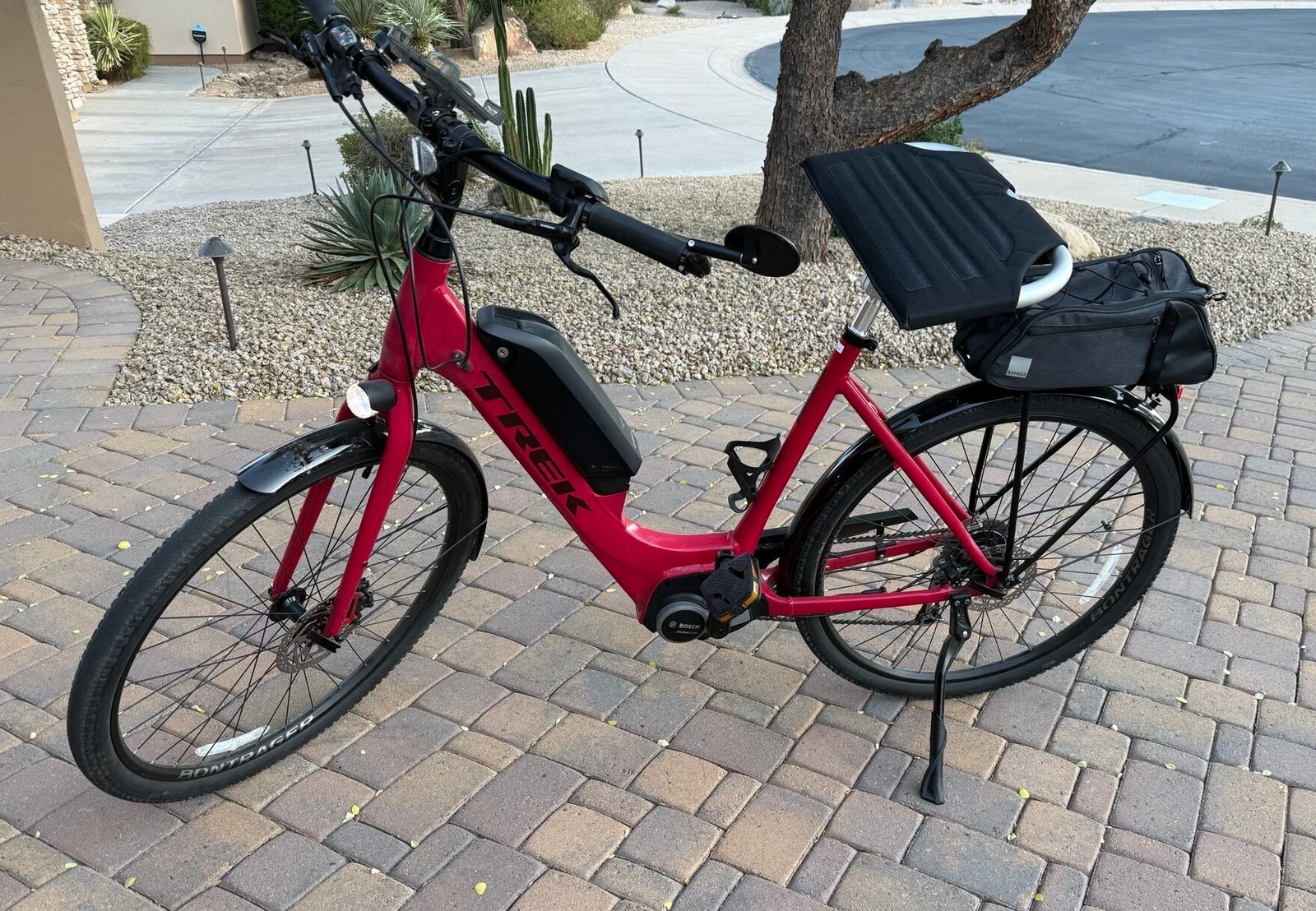 RealSeat Comfort Bicycle Seat on a Trek Electric Step-Thru